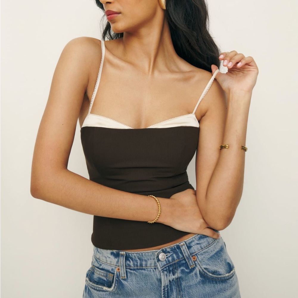 Reformation Melanie Top in Black - worn once